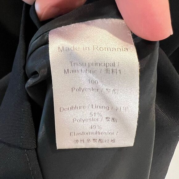 Anne Valerie Hash Women’s EU 42 US 8 Black Deconstructed Midi Dress Zipper - Picture 10 of 11